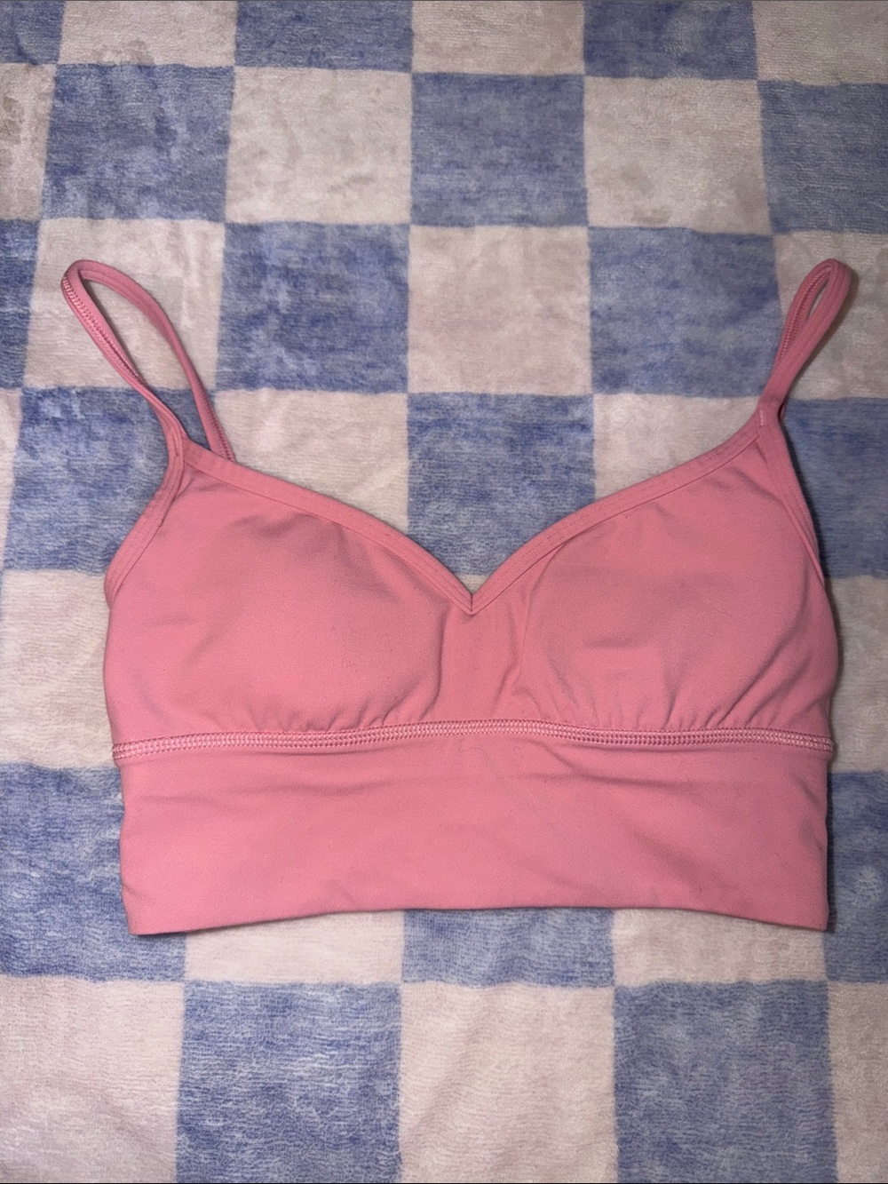 Lululemon athletic pink sports bra